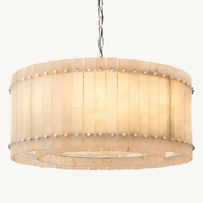 Sanma Alabaster Round Chandelier 37"