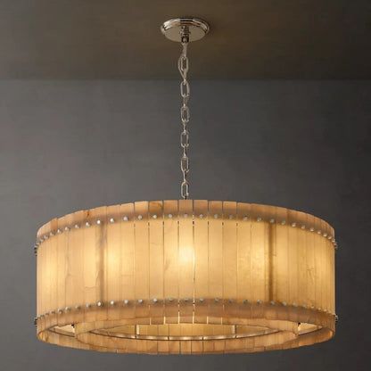 Sanma Alabaster Round Chandelier 48"