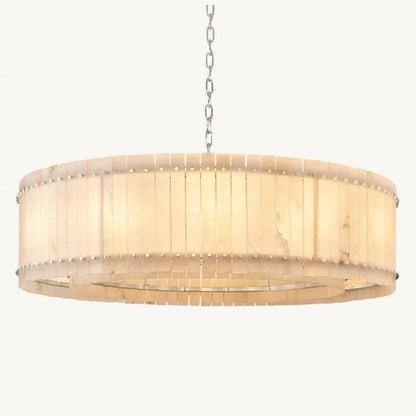 Sanma Alabaster Round Chandelier 60"