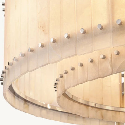 Sanma Alabaster Round Chandelier 60"