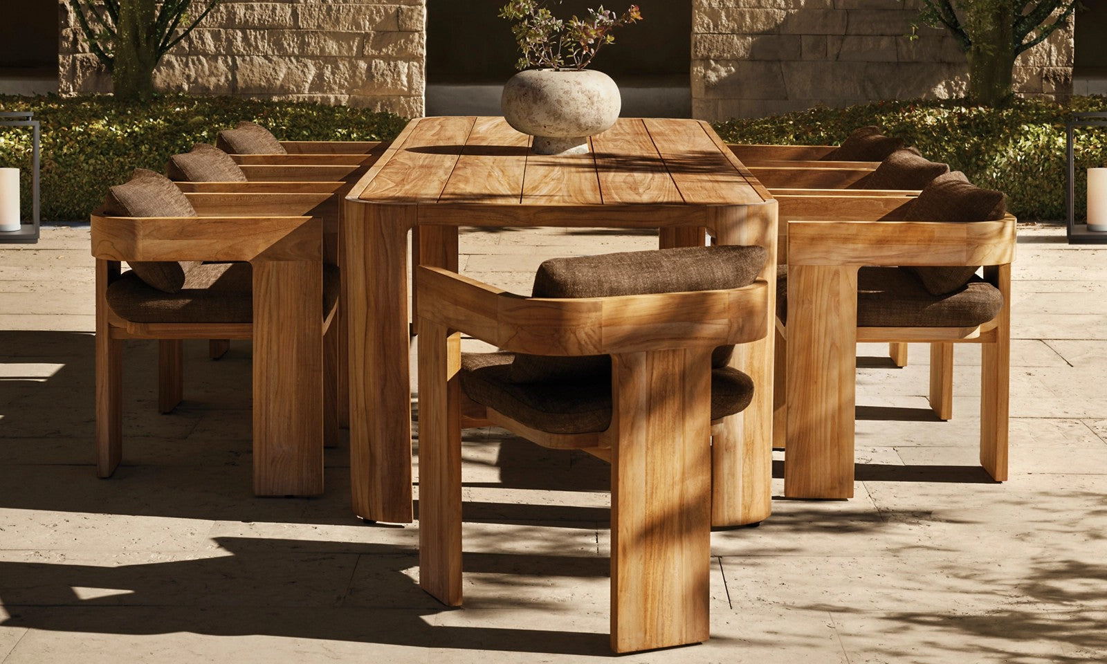 Sedon Teak Rectangular Dining Table