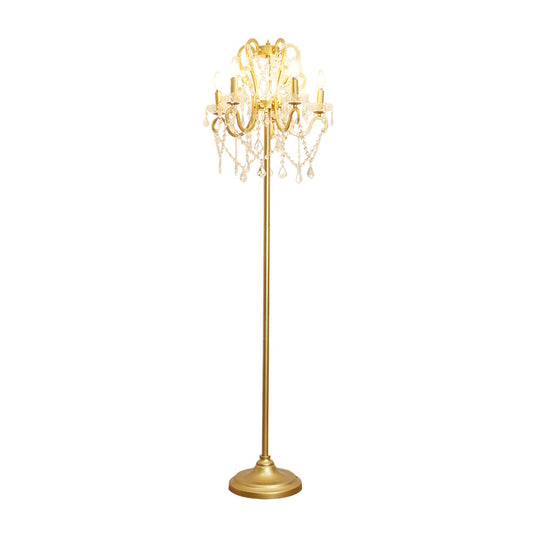 20.9" Crystal Floor Lamp