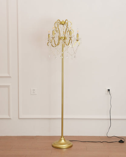 20.9" Crystal Floor Lamp