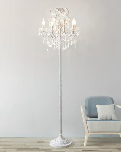 20.9" Crystal Floor Lamp