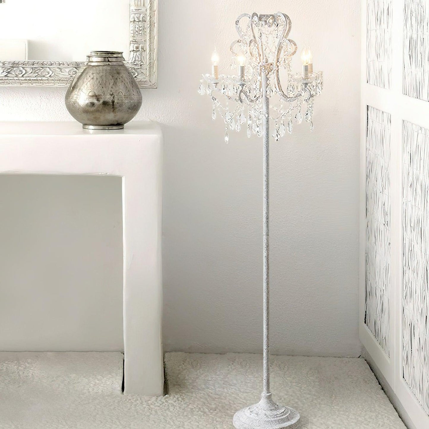 20.9" Crystal Floor Lamp
