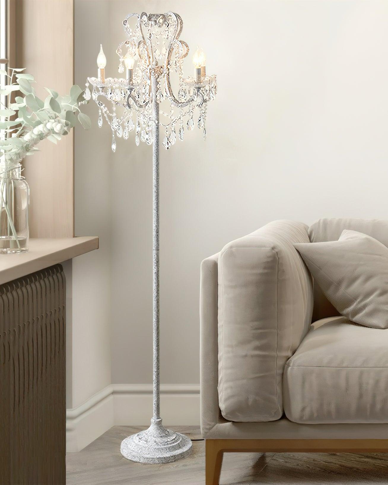 20.9" Crystal Floor Lamp