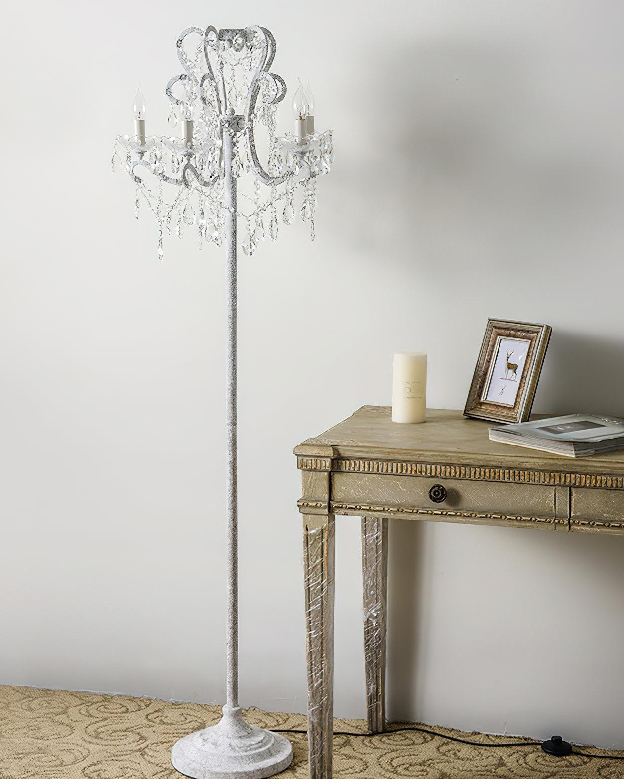 20.9" Crystal Floor Lamp