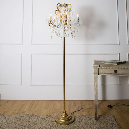 20.9" Crystal Floor Lamp