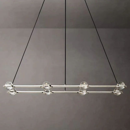Éclatant Rectangular Dining Room Chandelier 54"