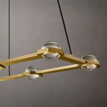 Éclatant Rectangular Dining Room Chandelier 54"