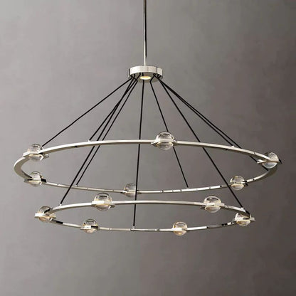 Eclatant Two-Tier Round Living Room Chandelier 60"