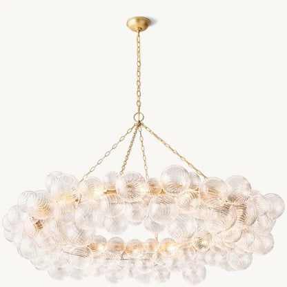 Tala Ring Glass Ball  Living Room Chandelier 63"