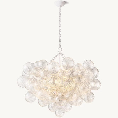 Tala Round Glass Ball Chandelier 38"