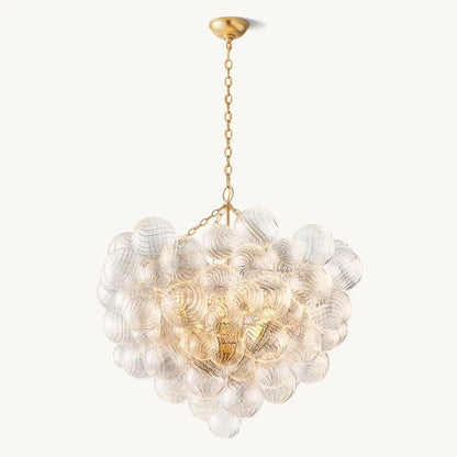 Tala Round Glass Ball Chandelier 38"