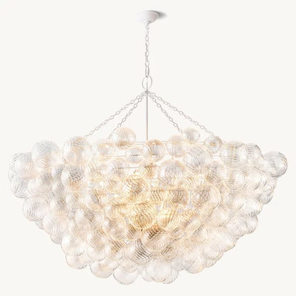 Tala Round Glass Ball Living Room Chandelier 66"