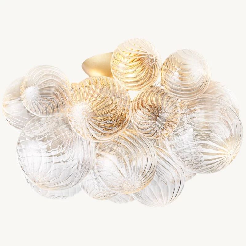 Tala Round Glass Ball Flushmount 20"