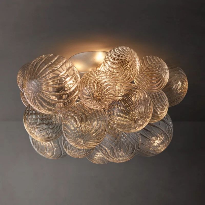 Tala Round Glass Ball Flushmount 20"