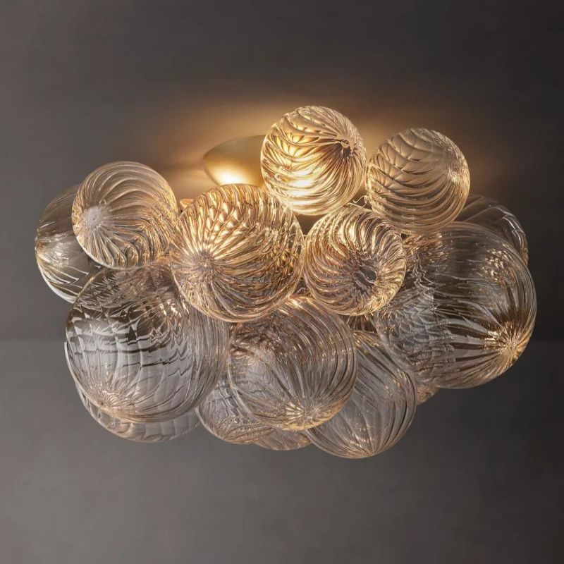 Tala Round Glass Ball Flushmount 20"