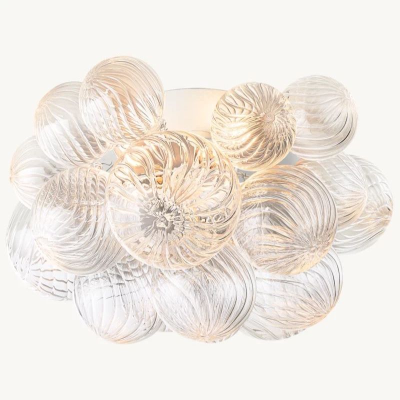 Tala Round Glass Ball Flushmount 20"