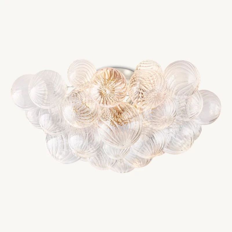 Tala Round Glass Ball Flushmount 25"