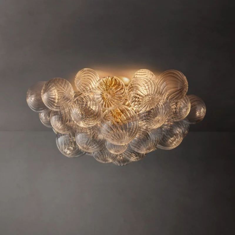 Tala Round Glass Ball Flushmount 25"