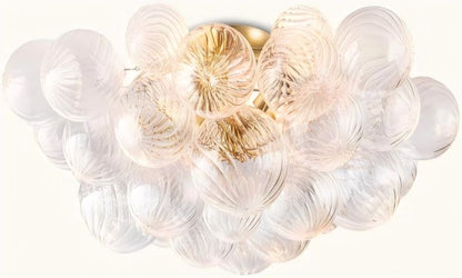 Tala Round Glass Ball Flushmount 25"