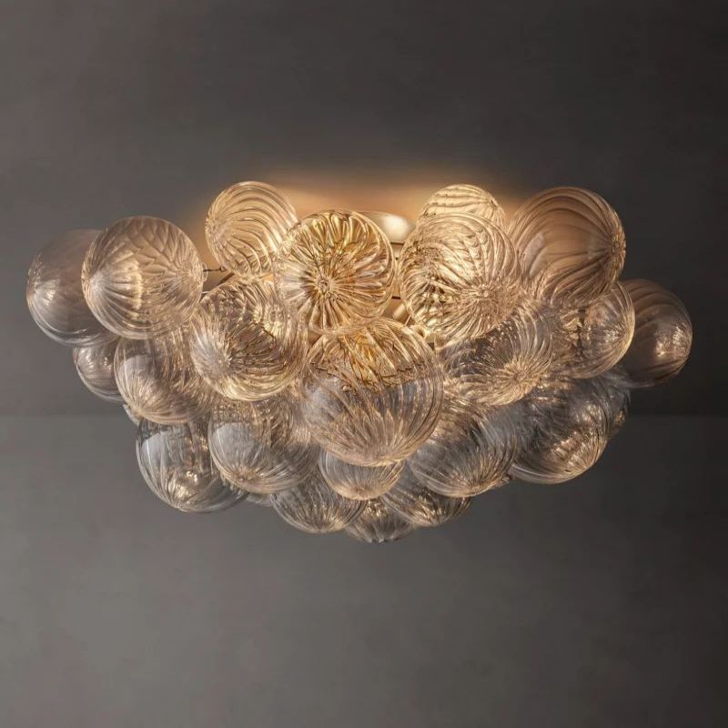 Tala Round Glass Ball Flushmount 25"