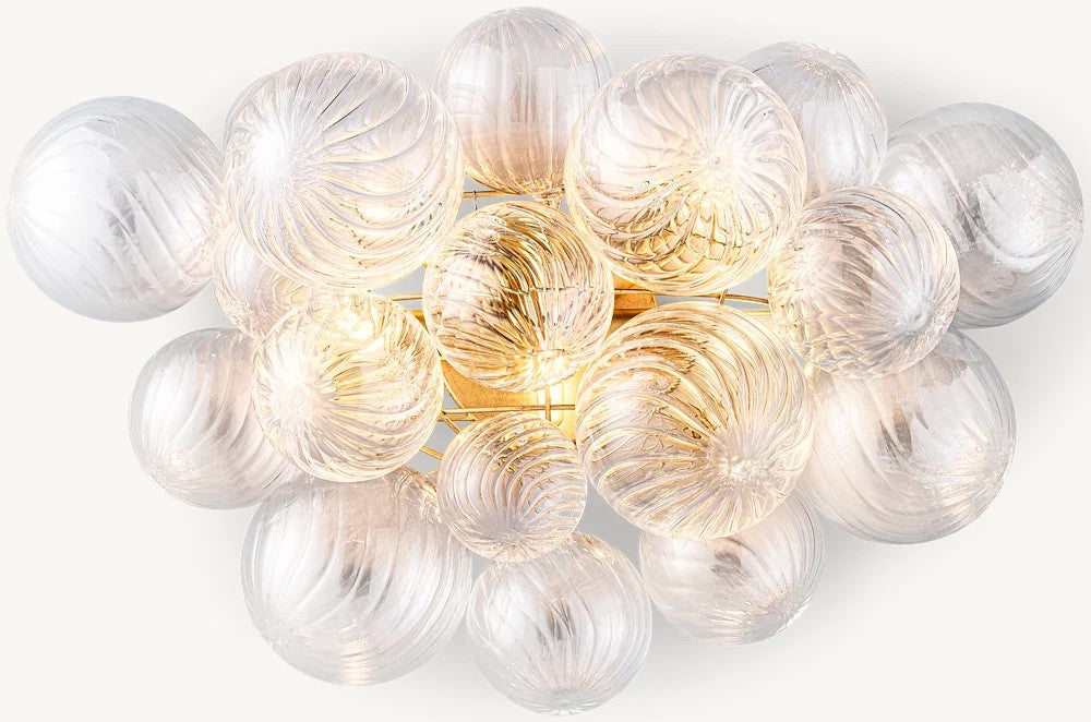 Tala Round Glass Ball Bedroom Sconces 27"