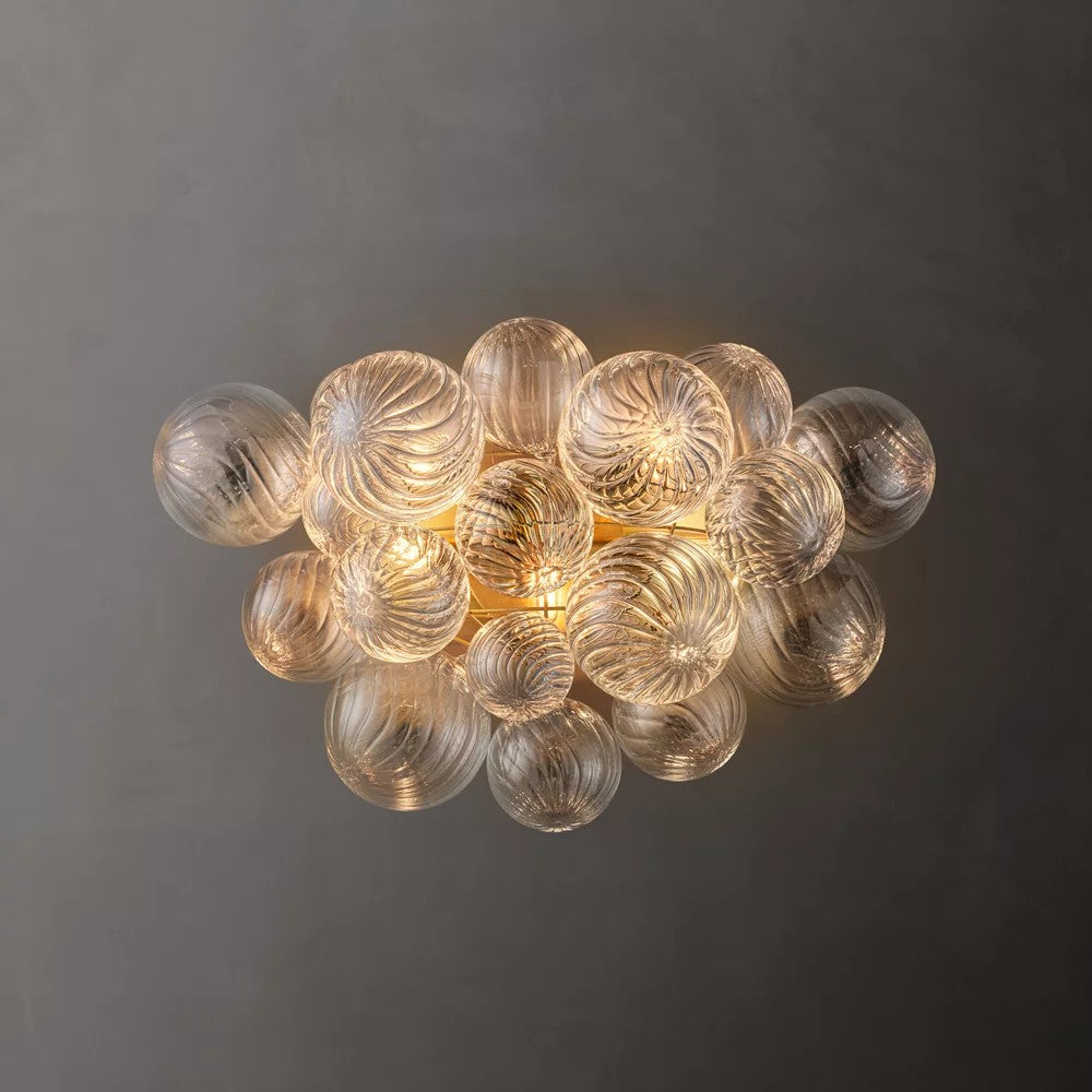 Tala Round Glass Ball Bedroom Sconces 27"