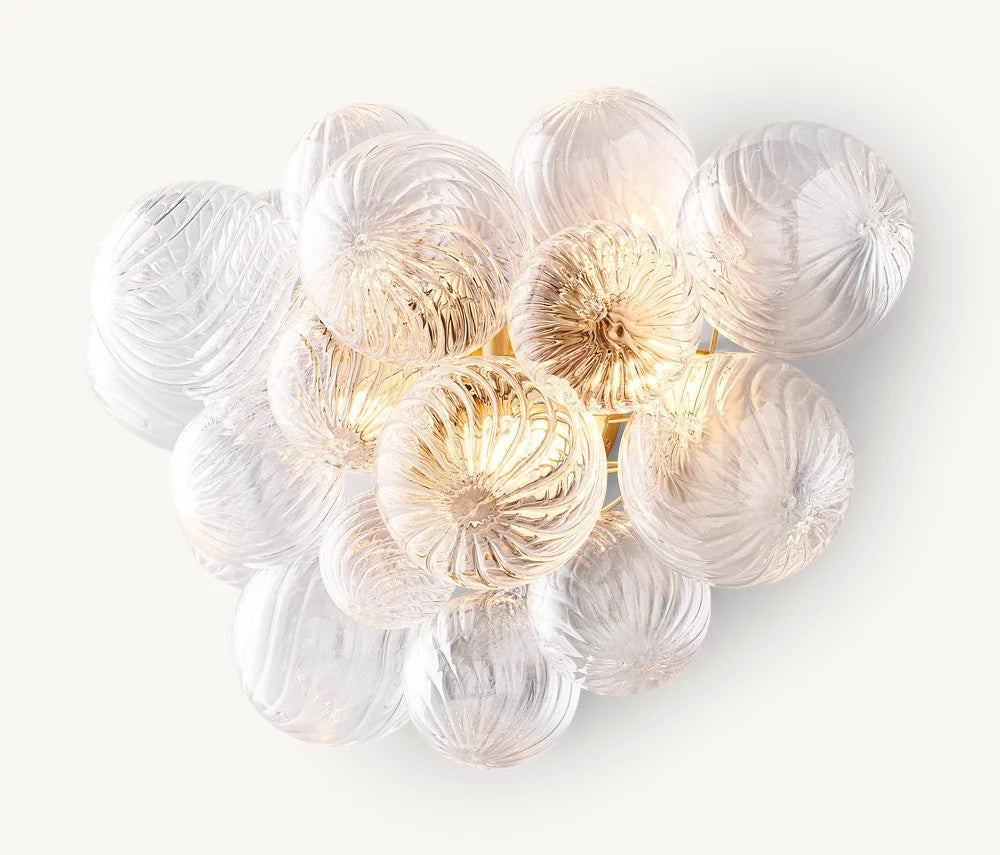 Tala Round Glass Ball Bedroom Sconces 27"