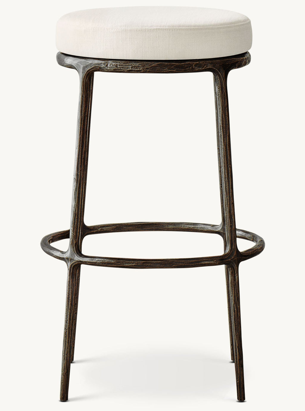 Thadeus Backless Fabric Swivel Bar and Counter Stool Living Room