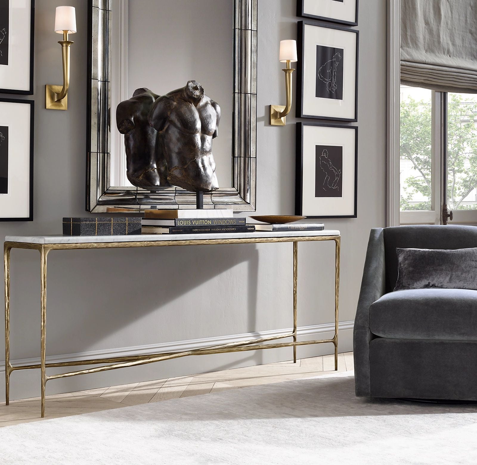 Thadeus Marble Console Table