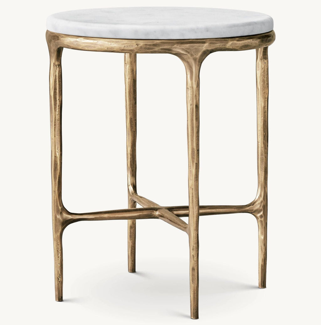 Thadeus Marble Round Side Table For living Room