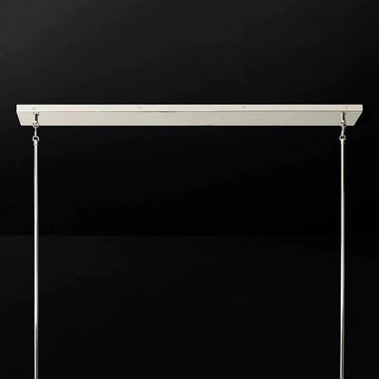 Pauille Glass Linear  Dining Room Chandelier 49"