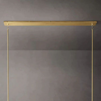 Pauille Glass Linear  Dining Room Chandelier 60"