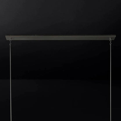 Pauille Glass Linear  Dining Room Chandelier 60"