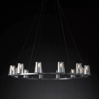 Pauille Glass Round  Living Room Chandelier 48"