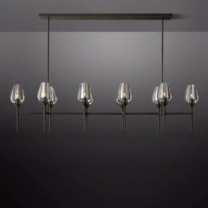 Tulip Linear Dining Room Chandelier 65''