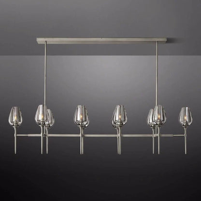 Tulip Linear Dining Room Chandelier 65''