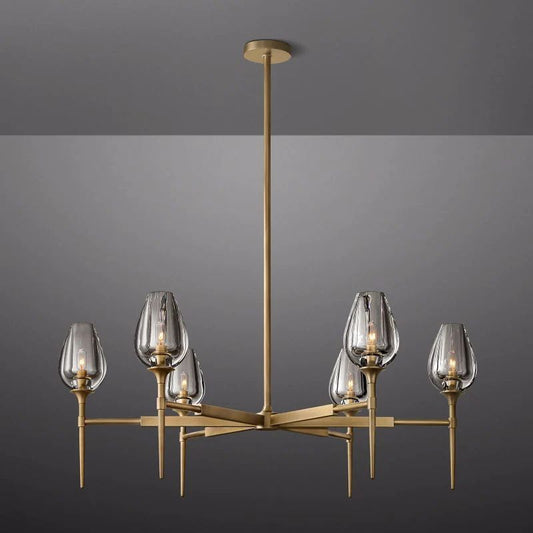 Tulip Round Living Room Chandelier 42''