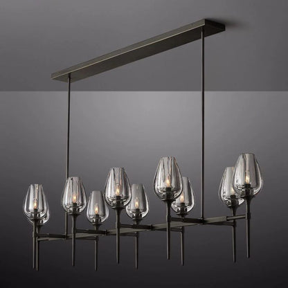 Tulip Linear Dining Room Chandelier 65''