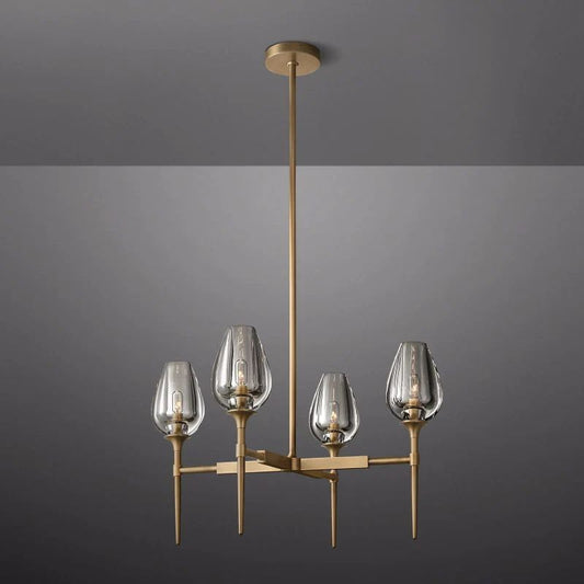 Tulip Round Dining Room Chandelier 27''