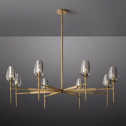 Tulip Round Living Room Chandelier 54''