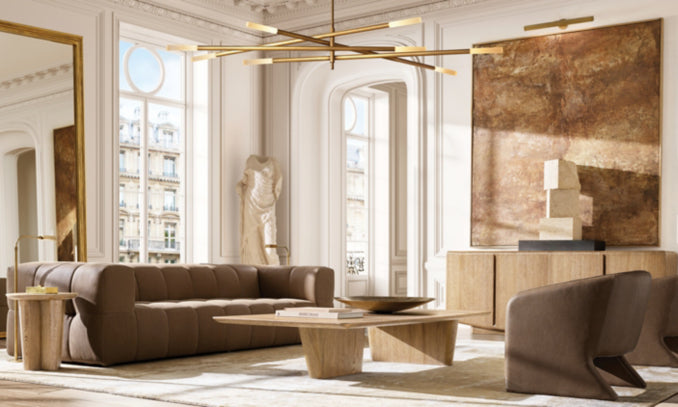 Dario Leather Sofa