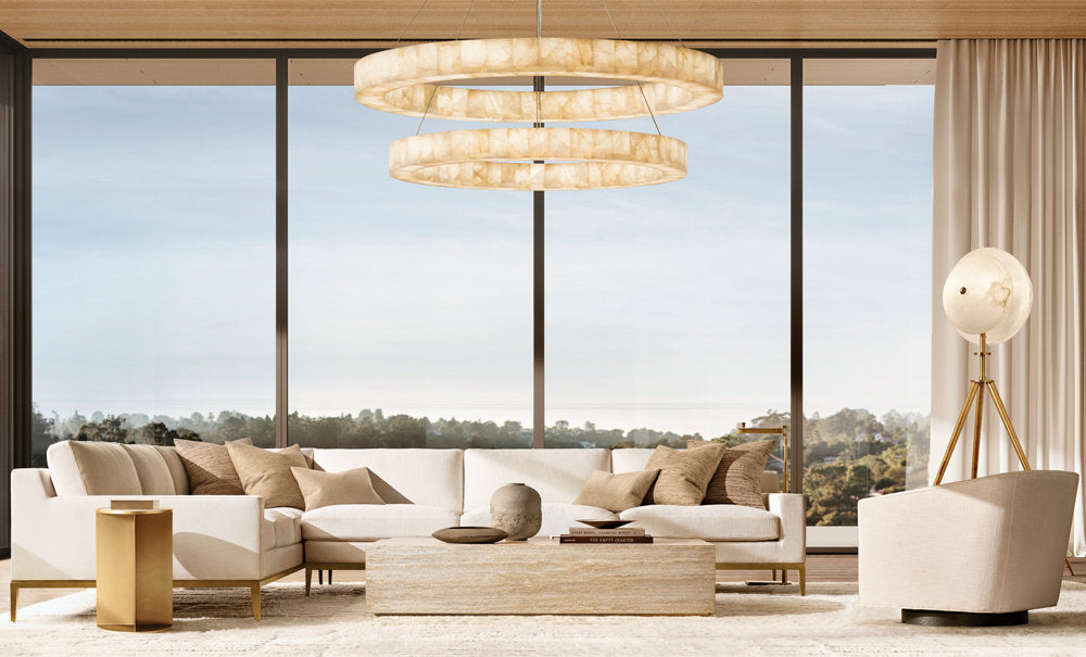 Rivage Lueur Two-Tier Round Chandelier 60"