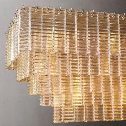Sirene Clear Rectangle Chandelier 77"
