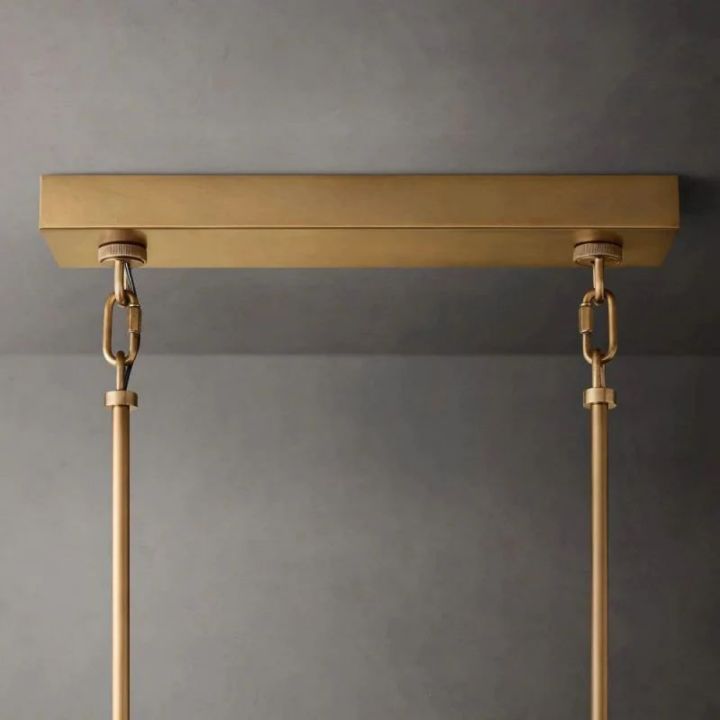 Sirene Clear Rectangle Chandelier 77"