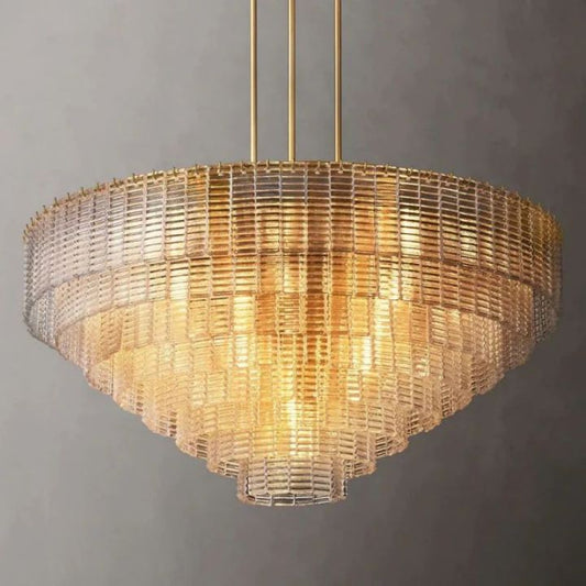 Sirene Clear Round Chandelier 52"