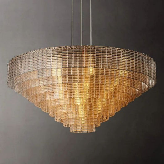 Sirene Clear Round Chandelier 65"