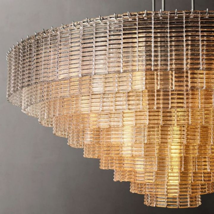 Sirene Clear Round Chandelier 65"
